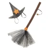 Witch Hat and Broom Set